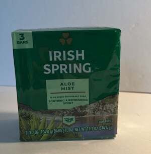 Irish Spring Men's Aloe Mist Deodorant Bar Soap Same-Day Delivery